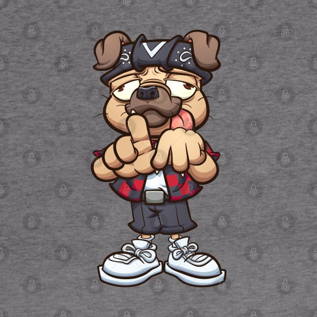 Cholo Pug by memoangeles